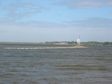 Het Amstelmeer, nog onder de wal.
